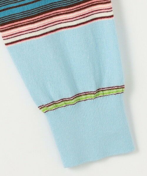 TOMORROWLAND / トゥモローランド カーディガン・ボレロ | コットンカシミヤマルチボーダー クルーネックカーディガン | 詳細5