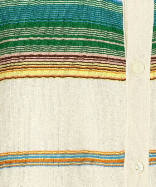 TOMORROWLAND / トゥモローランド カーディガン・ボレロ | コットンカシミヤマルチボーダー クルーネックカーディガン | 詳細9