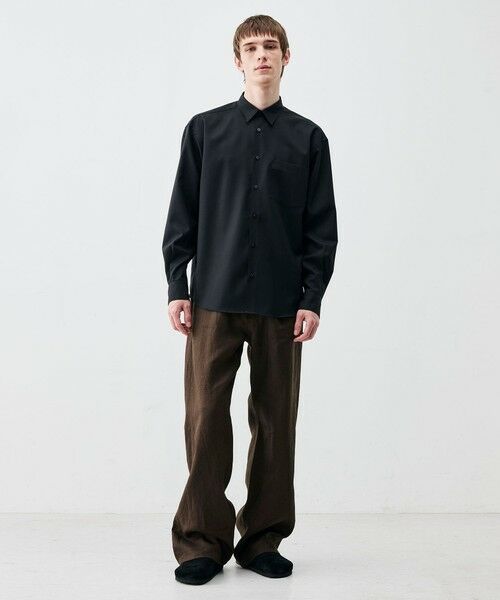 TOMORROWLAND / トゥモローランド シャツ・ブラウス | Super120's ウォッシャブルウール リラックスシャツ | 詳細1
