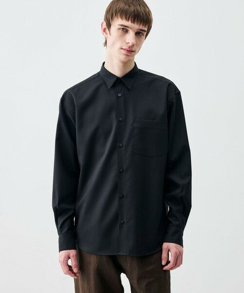 TOMORROWLAND / トゥモローランド シャツ・ブラウス | Super120's ウォッシャブルウール リラックスシャツ | 詳細2