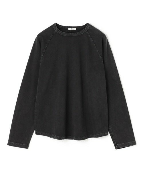 TOMORROWLAND / トゥモローランド Tシャツ | コットンガーメントダイ ロングスリーブプルオーバー（19 ブラック）