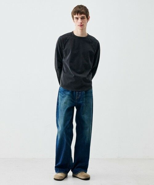TOMORROWLAND / トゥモローランド Tシャツ | コットンガーメントダイ ロングスリーブプルオーバー | 詳細1