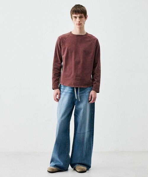 TOMORROWLAND / トゥモローランド Tシャツ | コットンガーメントダイ ロングスリーブプルオーバー | 詳細10