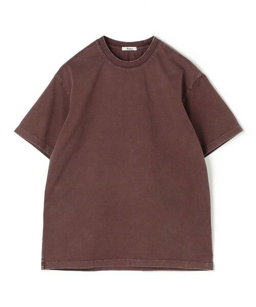 TOMORROWLAND / トゥモローランド Tシャツ | コットンガーメントダイ ショートスリーブプルオーバー（37 ダークレッド）