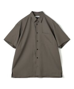 TOMORROWLAND / トゥモローランド シャツ・ブラウス | Super120's ウォッシャブルウール リラックスハーフスリーブシャツ