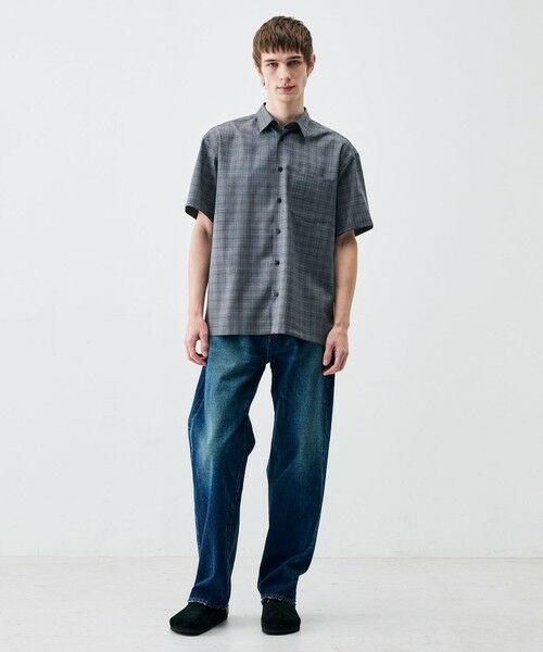 TOMORROWLAND / トゥモローランド シャツ・ブラウス | Super120's ウォッシャブルウール リラックスハーフスリーブシャツ | 詳細1