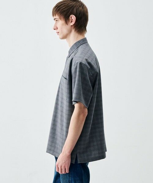 TOMORROWLAND / トゥモローランド シャツ・ブラウス | Super120's ウォッシャブルウール リラックスハーフスリーブシャツ | 詳細3