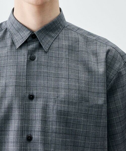 TOMORROWLAND / トゥモローランド シャツ・ブラウス | Super120's ウォッシャブルウール リラックスハーフスリーブシャツ | 詳細5