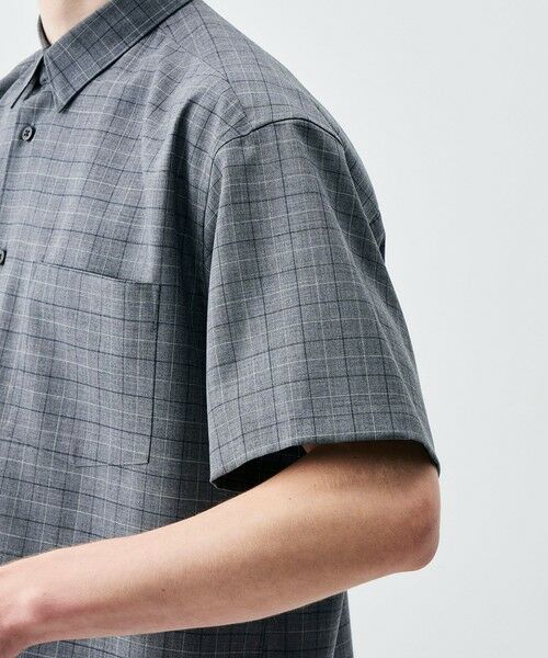 TOMORROWLAND / トゥモローランド シャツ・ブラウス | Super120's ウォッシャブルウール リラックスハーフスリーブシャツ | 詳細7