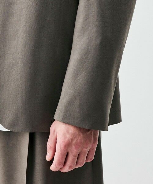 TOMORROWLAND / トゥモローランド ノーカラージャケット | Super120's ウォッシャブルウール ノーカラージャケット | 詳細8