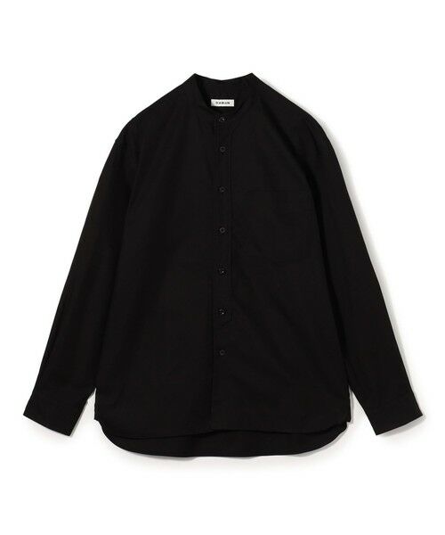 TOMORROWLAND / トゥモローランド シャツ・ブラウス | コットンギャバジン バンドカラーシャツ（19 ブラック）