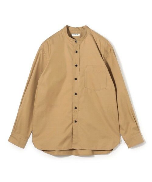 TOMORROWLAND / トゥモローランド シャツ・ブラウス | コットンギャバジン バンドカラーシャツ（43 ベージュ）