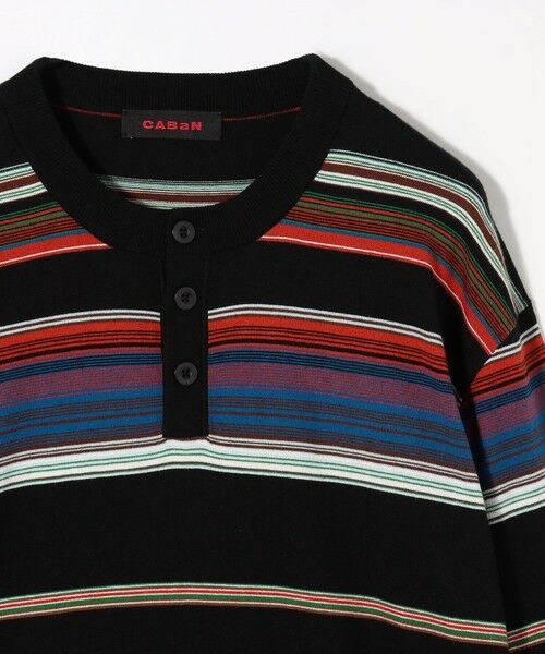 TOMORROWLAND / トゥモローランド ニット・セーター | コットンカシミヤ マルチボーダーヘンリーネックプルオーバー | 詳細3