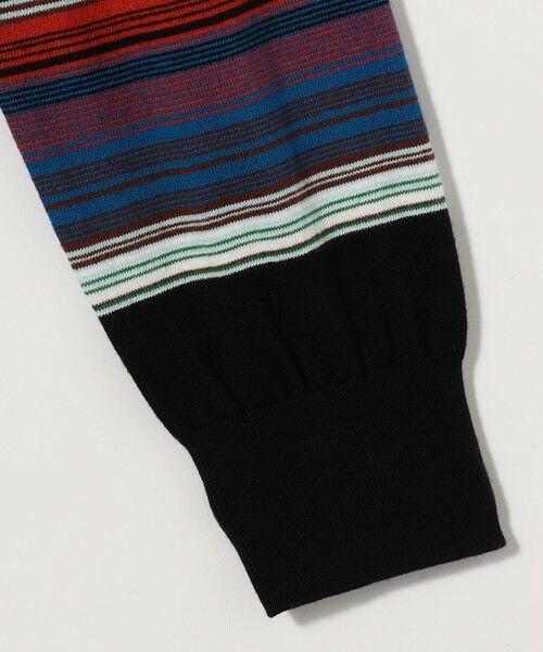 TOMORROWLAND / トゥモローランド ニット・セーター | コットンカシミヤ マルチボーダーヘンリーネックプルオーバー | 詳細4