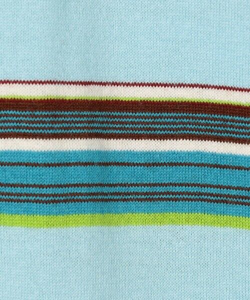 TOMORROWLAND / トゥモローランド ニット・セーター | コットンカシミヤ マルチボーダー ポロプルオーバー | 詳細11