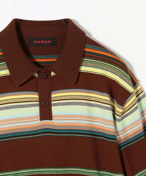 TOMORROWLAND / トゥモローランド ニット・セーター | コットンカシミヤ マルチボーダー ポロプルオーバー | 詳細3