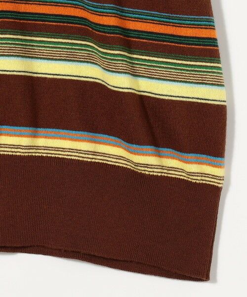 TOMORROWLAND / トゥモローランド ニット・セーター | コットンカシミヤ マルチボーダー ポロプルオーバー | 詳細5