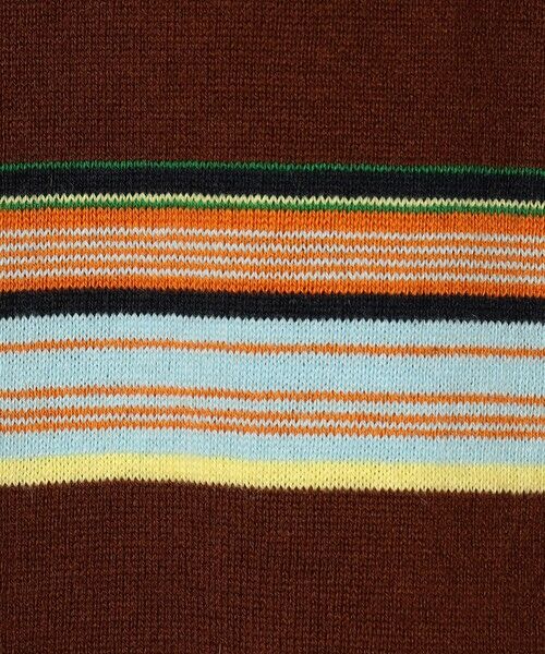 TOMORROWLAND / トゥモローランド ニット・セーター | コットンカシミヤ マルチボーダー ポロプルオーバー | 詳細6