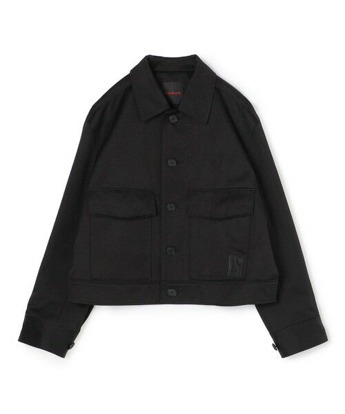 TOMORROWLAND / トゥモローランド ブルゾン | コットンツイル ショートブルゾン（19 ブラック）