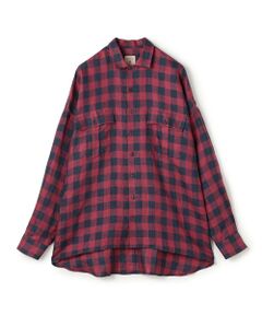 TOMORROWLAND / トゥモローランド シャツ・ブラウス | 【別注】GUY ROVER リネンチェック オーバーシャツ