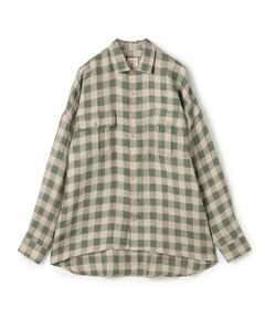 TOMORROWLAND / トゥモローランド シャツ・ブラウス | 【別注】GUY ROVER リネンチェック オーバーシャツ