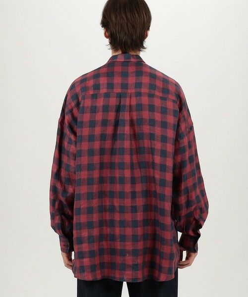 TOMORROWLAND / トゥモローランド シャツ・ブラウス | 【別注】GUY ROVER リネンチェック オーバーシャツ | 詳細4