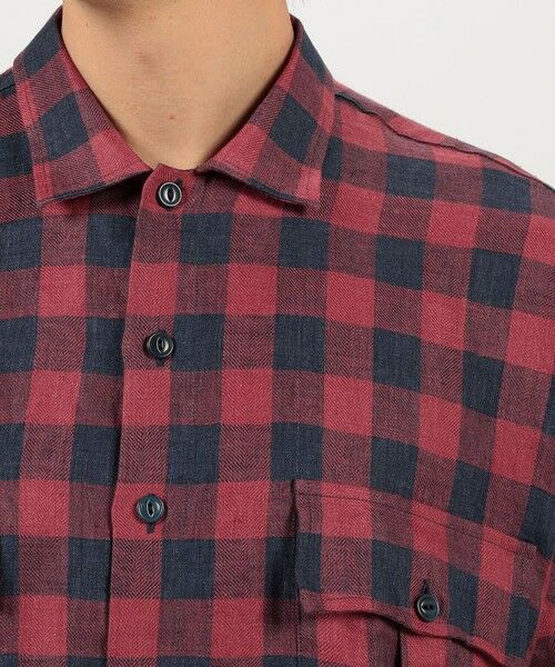 TOMORROWLAND / トゥモローランド シャツ・ブラウス | 【別注】GUY ROVER リネンチェック オーバーシャツ | 詳細5