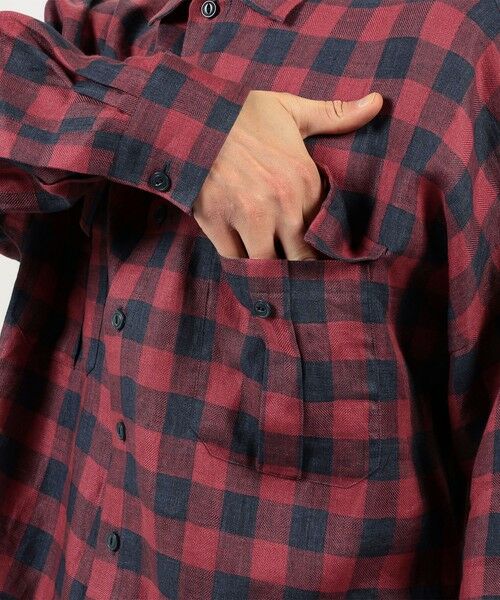 TOMORROWLAND / トゥモローランド シャツ・ブラウス | 【別注】GUY ROVER リネンチェック オーバーシャツ | 詳細7