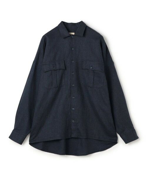 TOMORROWLAND / トゥモローランド シャツ・ブラウス | 【別注】GUY ROVER リネンコットン オーバーシャツ（69 ネイビー）