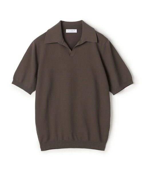 TOMORROWLAND / トゥモローランド ニット・セーター | コットンメッシュ スキッパーニット(17 チャコールグレー)