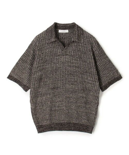 TOMORROWLAND / トゥモローランド ニット・セーター | リネンコットンナイロンプレーティング スキッパーニット（48 アッシュブラウン）