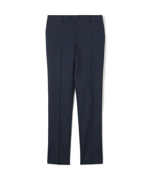 TOMORROWLAND / トゥモローランド スラックス・ドレスパンツ | Super120'sウールポリエステル ノープリーツスリムスラックス（68 ネイビー系）