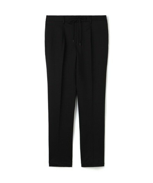TOMORROWLAND / トゥモローランド スラックス・ドレスパンツ | コットンポリエステル ストレッチツイルジャージー 1プリーツイージースラックス(19 ブラック)