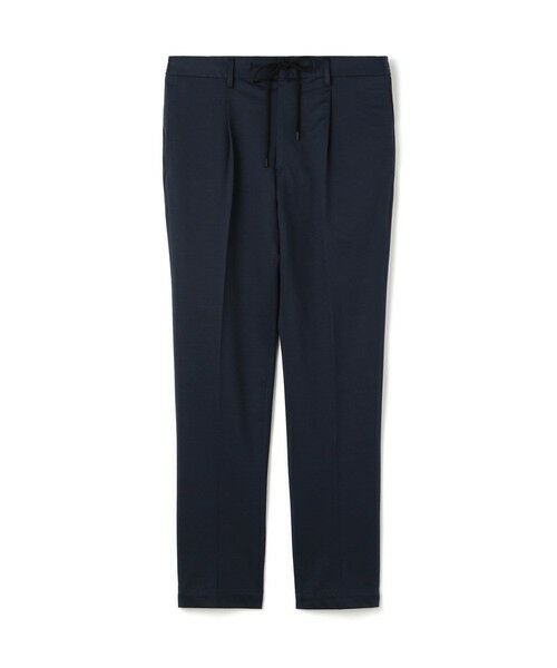 TOMORROWLAND / トゥモローランド スラックス・ドレスパンツ | コットンポリエステル ストレッチツイルジャージー 1プリーツイージースラックス(69 ネイビー)