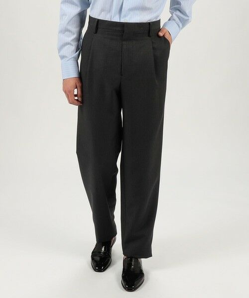 TOMORROWLAND / トゥモローランド スラックス・ドレスパンツ | シルクモヘヤトロピカル 1プリーツパンツ | 詳細2