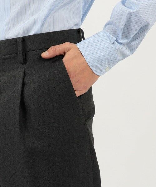 TOMORROWLAND / トゥモローランド スラックス・ドレスパンツ | シルクモヘヤトロピカル 1プリーツパンツ | 詳細8