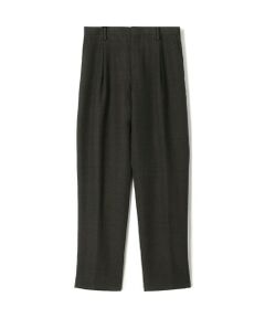 TOMORROWLAND / トゥモローランド スラックス・ドレスパンツ | ウールリネンメッシュシャンブレー 1プリーツパンツ