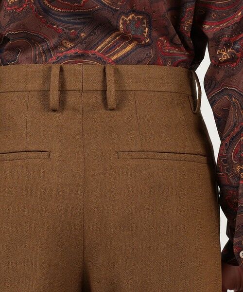 TOMORROWLAND / トゥモローランド スラックス・ドレスパンツ | ウールリネンメッシュシャンブレー 1プリーツパンツ | 詳細7