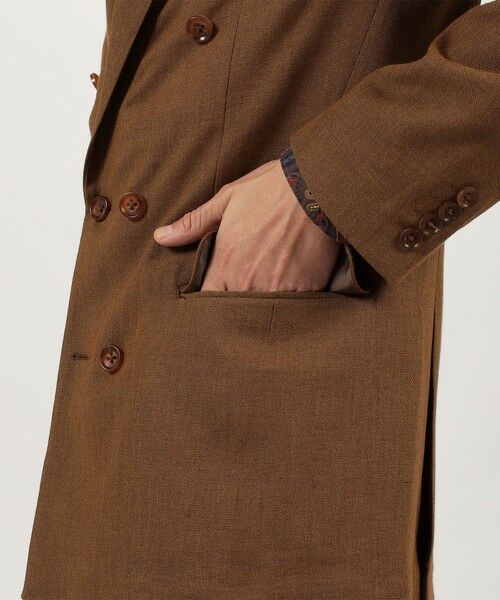 TOMORROWLAND / トゥモローランド テーラードジャケット | ウールリネンメッシュシャンブレー ダブルブレステッド6Bジャケット | 詳細9