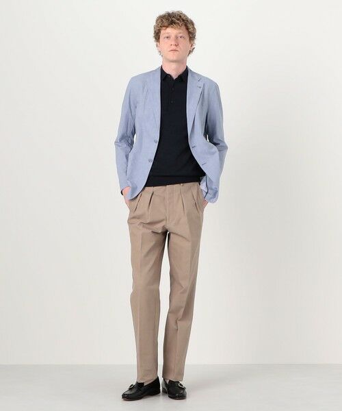 TOMORROWLAND / トゥモローランド テーラードジャケット | 【別注】TAGLIATORE G-LIGHT コットンリネン シングルブレステッド 2Bジャケット | 詳細1