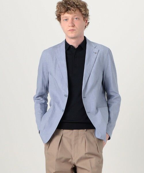 TOMORROWLAND / トゥモローランド テーラードジャケット | 【別注】TAGLIATORE G-LIGHT コットンリネン シングルブレステッド 2Bジャケット | 詳細2
