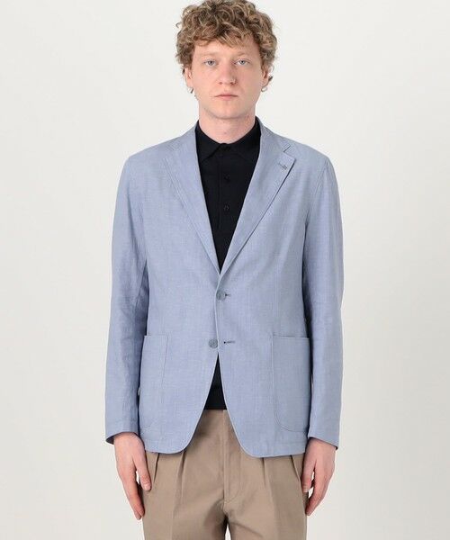 TOMORROWLAND / トゥモローランド テーラードジャケット | 【別注】TAGLIATORE G-LIGHT コットンリネン シングルブレステッド 2Bジャケット | 詳細3