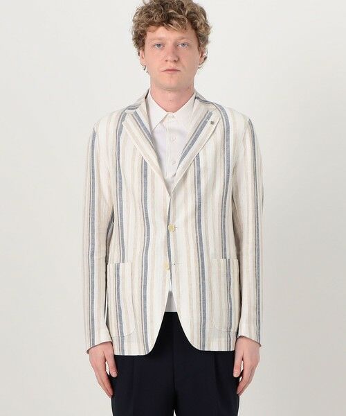 TOMORROWLAND / トゥモローランド テーラードジャケット | 【別注】TAGLIATORE G-LIGHT リネンレーヨン シングルブレステッド 2Bジャケット | 詳細3