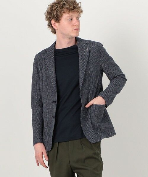 TOMORROWLAND / トゥモローランド テーラードジャケット | 【別注】TAGLIATORE G-LIGHT コットンナイロンリネンジャージー シングルブレステッド 2Bジャケット | 詳細2