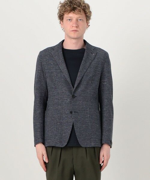 TOMORROWLAND / トゥモローランド テーラードジャケット | 【別注】TAGLIATORE G-LIGHT コットンナイロンリネンジャージー シングルブレステッド 2Bジャケット | 詳細3