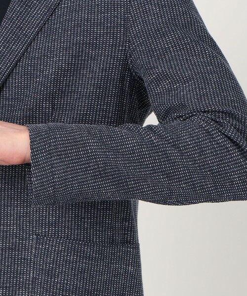 TOMORROWLAND / トゥモローランド テーラードジャケット | 【別注】TAGLIATORE G-LIGHT コットンナイロンリネンジャージー シングルブレステッド 2Bジャケット | 詳細8