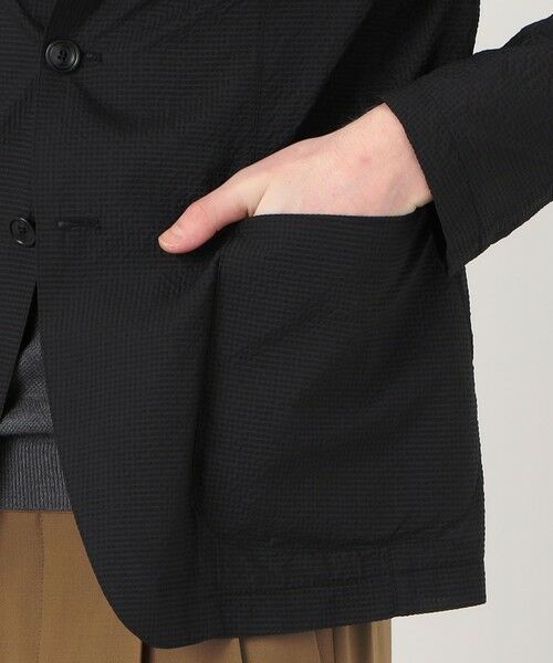 TOMORROWLAND / トゥモローランド テーラードジャケット | 【別注】TAGLIATORE G-LIGHT ナイロンポリエステルサッカー シングルブレステッド 2Bジャケット | 詳細10