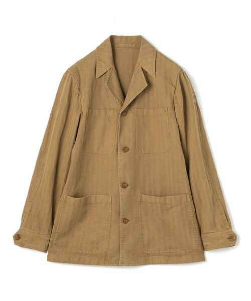 TOMORROWLAND / トゥモローランド ブルゾン | セルロースリネンコットン カバーオールジャケット SONDRIO（47 キャメル）