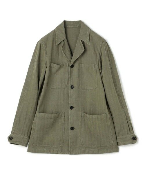 TOMORROWLAND / トゥモローランド ブルゾン | セルロースリネンコットン カバーオールジャケット SONDRIO（57 カーキ）