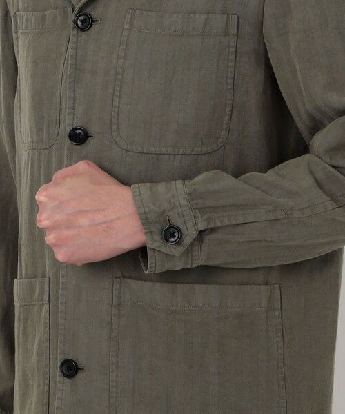 TOMORROWLAND / トゥモローランド ブルゾン | セルロースリネンコットン カバーオールジャケット SONDRIO | 詳細10